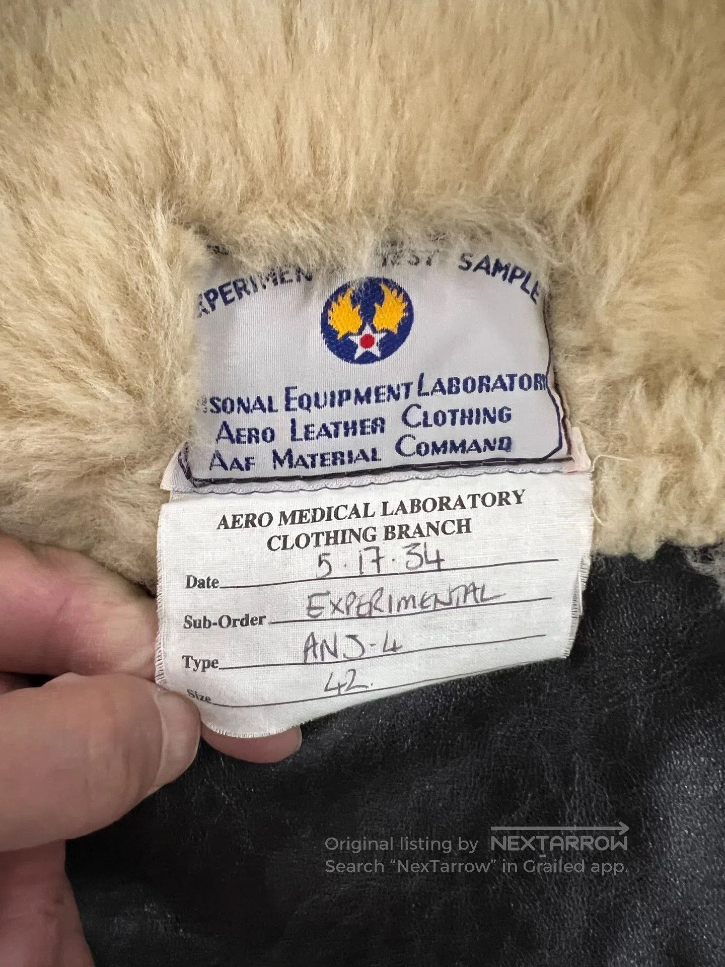 Aero Leathers AERO Shearling Leather Jacket Size 42. Size US XS / EU 42 / 0 - 4 Thumbnail