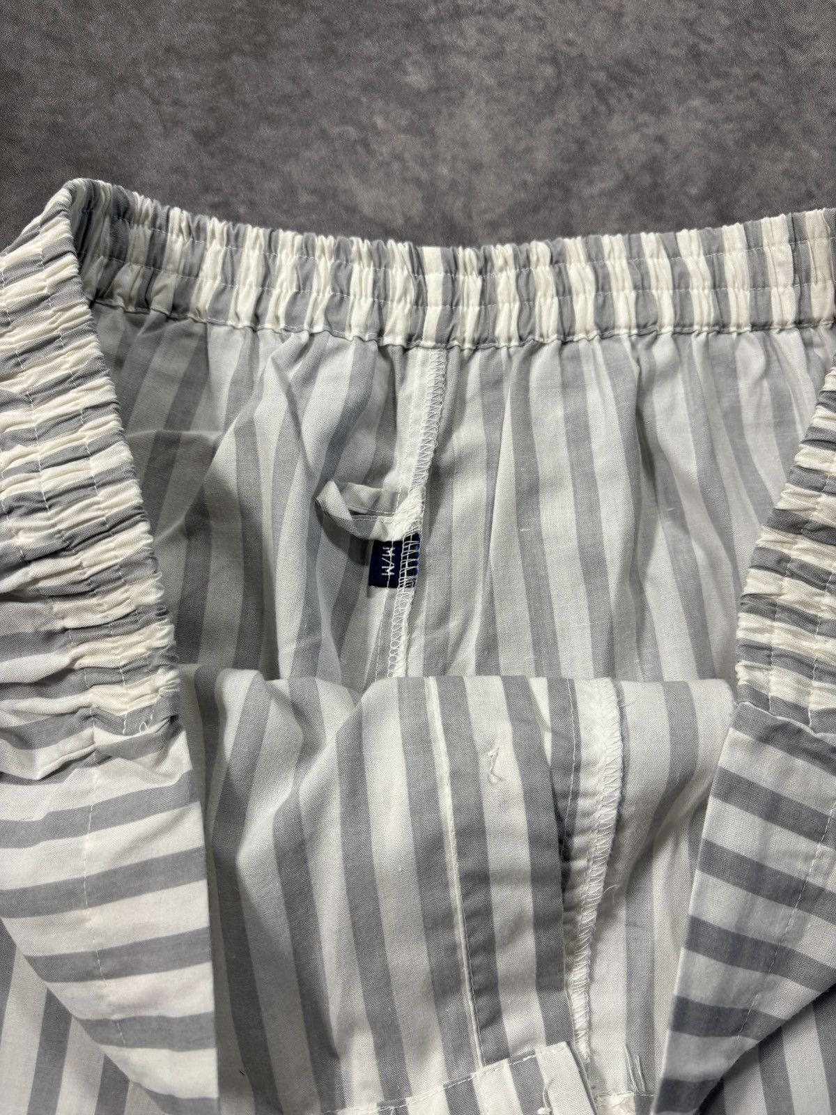 Vintage Vintage Striped Pajamas 90s Sleep Set Matching Suit Prison Size US 35 - 5 Thumbnail