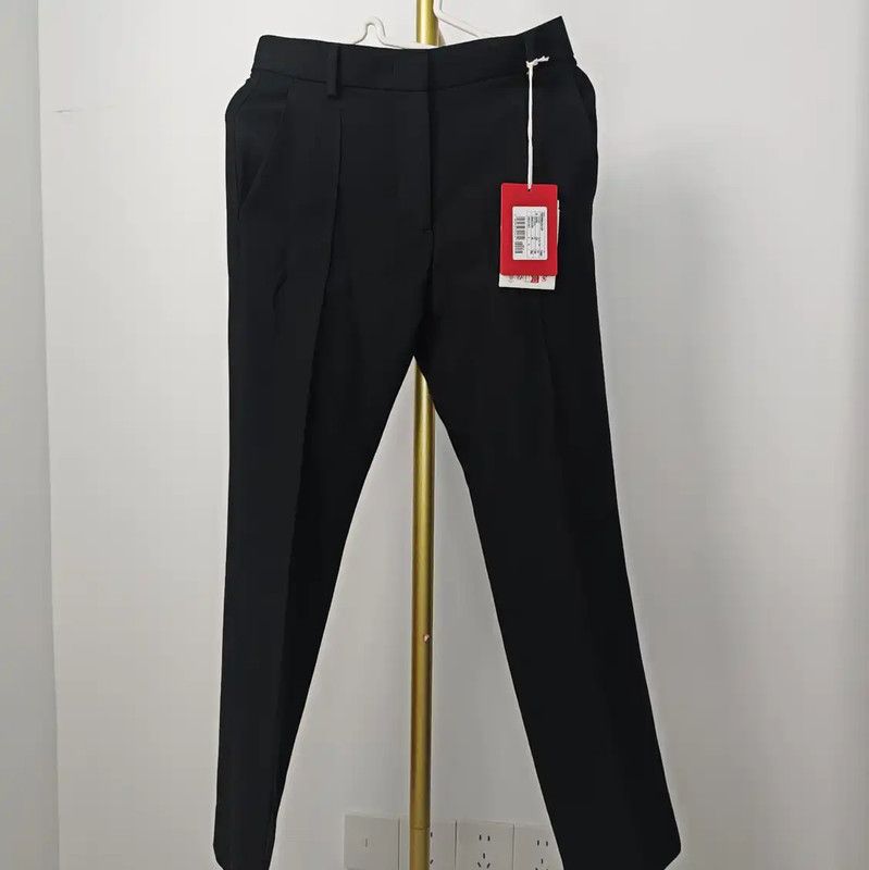 Valentino Valentino Black Wool Casual Pants for Women 0089 Size 23" - 1 Thumbnail