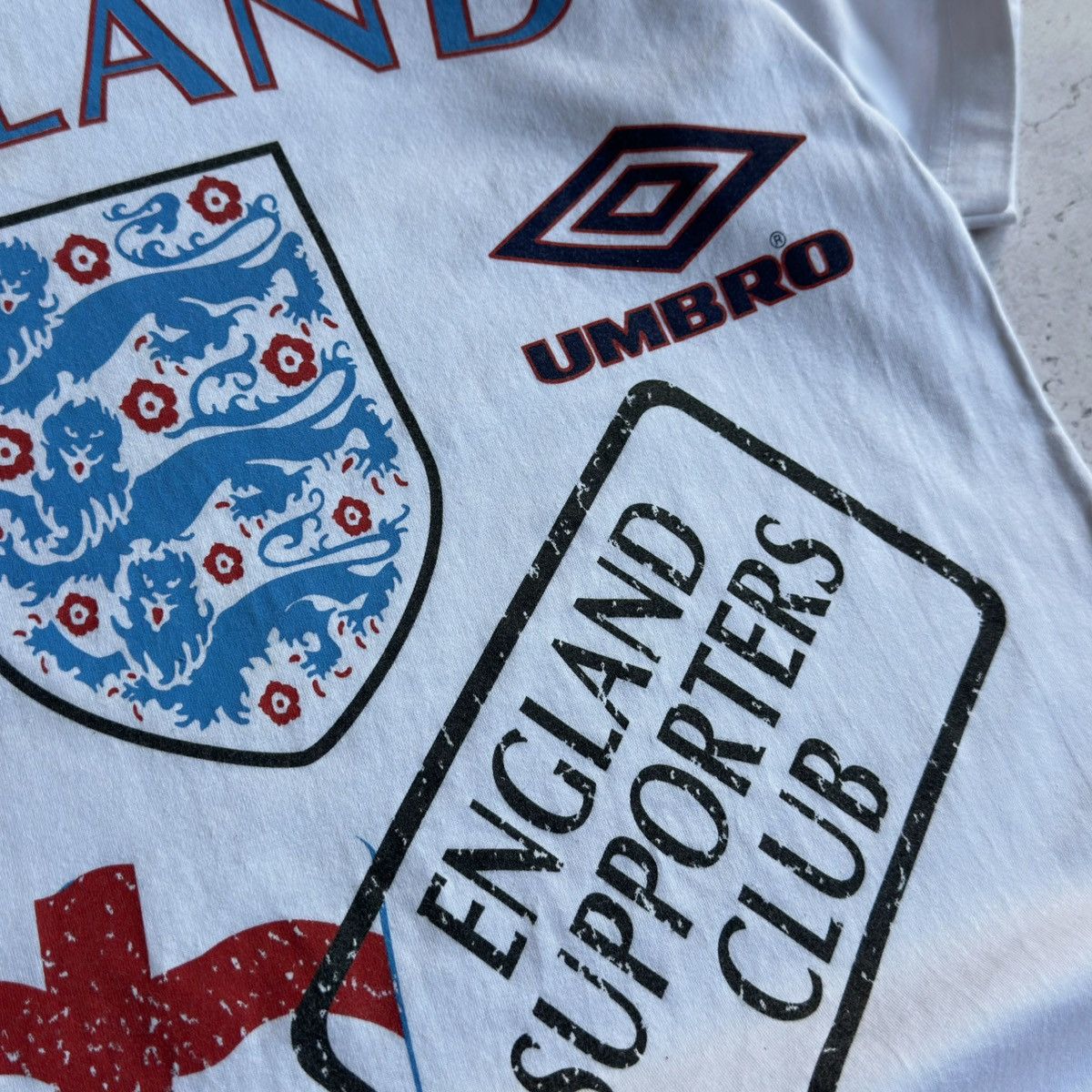 Umbro Vintage Umbro UEFA Euro 96 England Tee Size US S / EU 44-46 / 1 - 6 Thumbnail