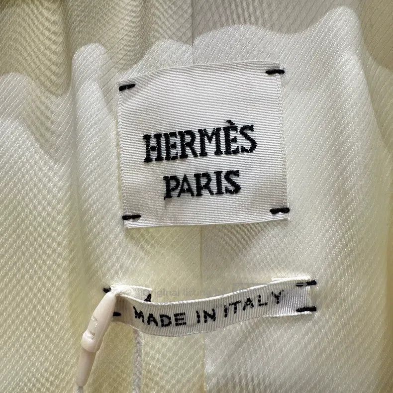 Hermes Hermes Solid Color Wool Blazer Jacket Size XXS / US 00 / IT 34 - 3 Thumbnail