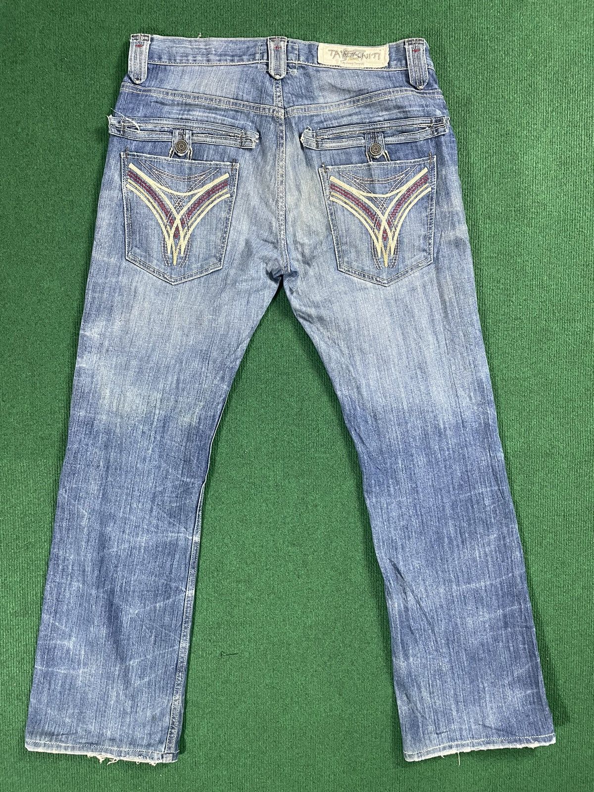 Japanese Brand Vintage Taverniti Flair Cut Jeans Size US 34 / EU 50 - 1 Thumbnail