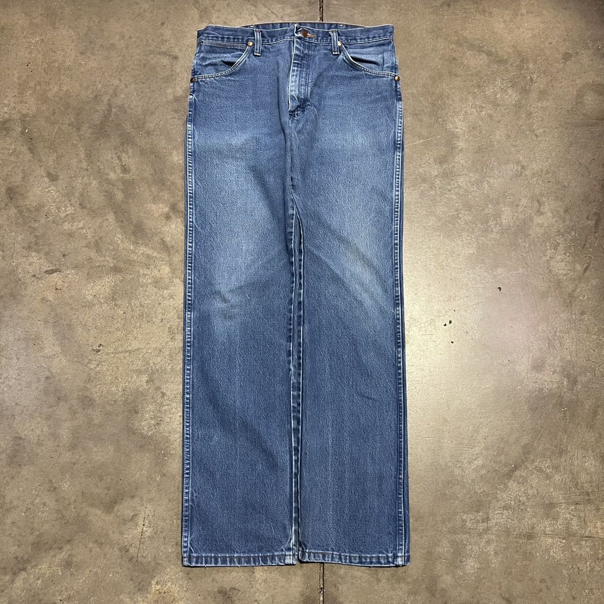 Vintage × Wrangler Vintage Wrangler 13MWZ Cowboy Cut Western Denim Jeans 90s Size US 34 / EU 50 - 5 Thumbnail