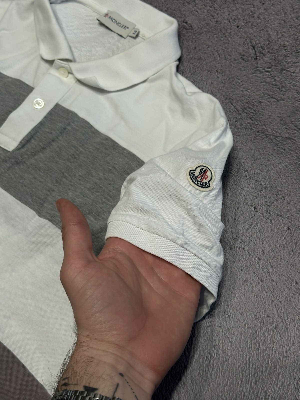 Moncler × Vintage 🦈 Moncler Vintage Polo Size US M / EU 48-50 / 2 - 2 Thumbnail