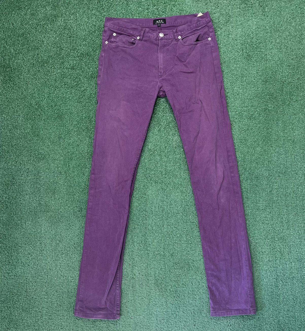 A.P.C. A.P.C. Denim Pants Purple Vintage Size US 30 / EU 46 - 1 Thumbnail