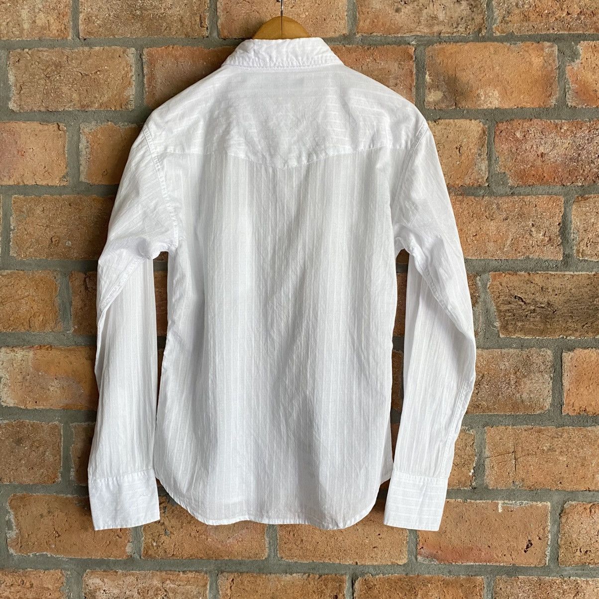 Japanese Brand Wild Life Y2K Punk White Graphic Print Shirt Size M / US 6-8 / IT 42-44 - 2 Thumbnail