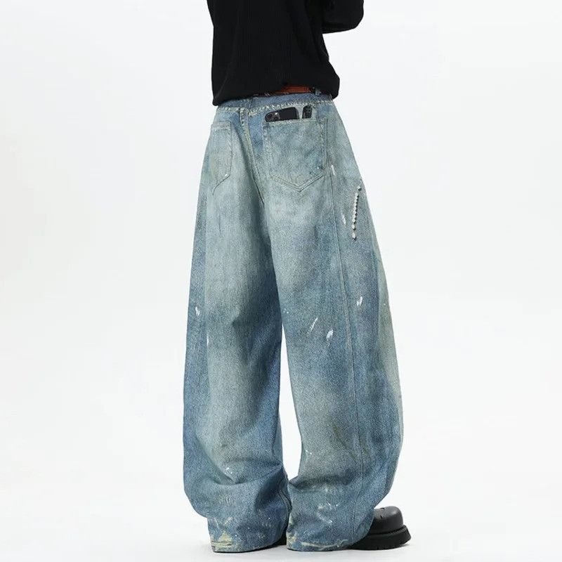 Jean Tie Printing Jeans Size US 33 - 2 Thumbnail