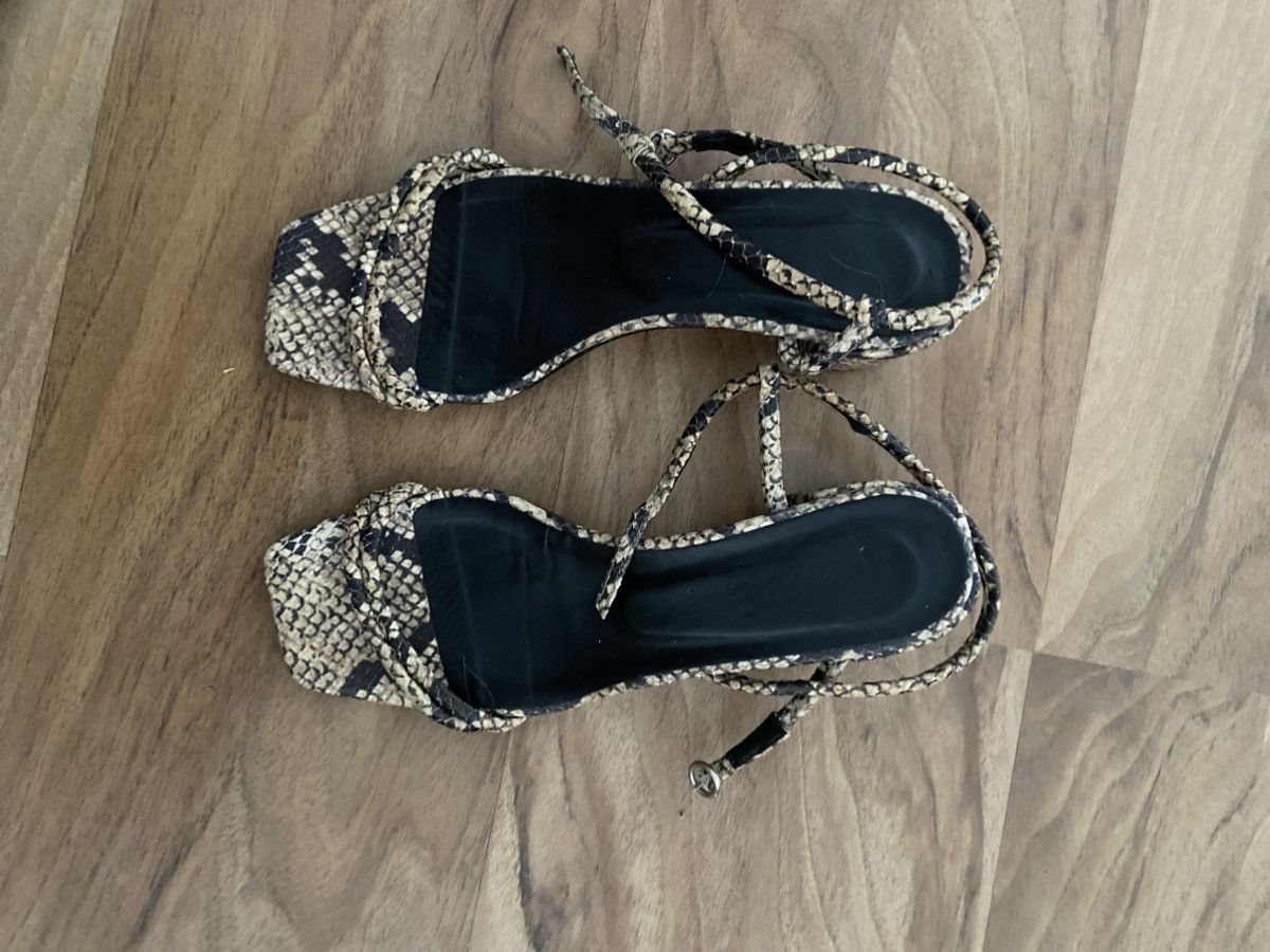 aeyde Aeyde leather snake sick Size US 7 / IT 37 - 1 Thumbnail