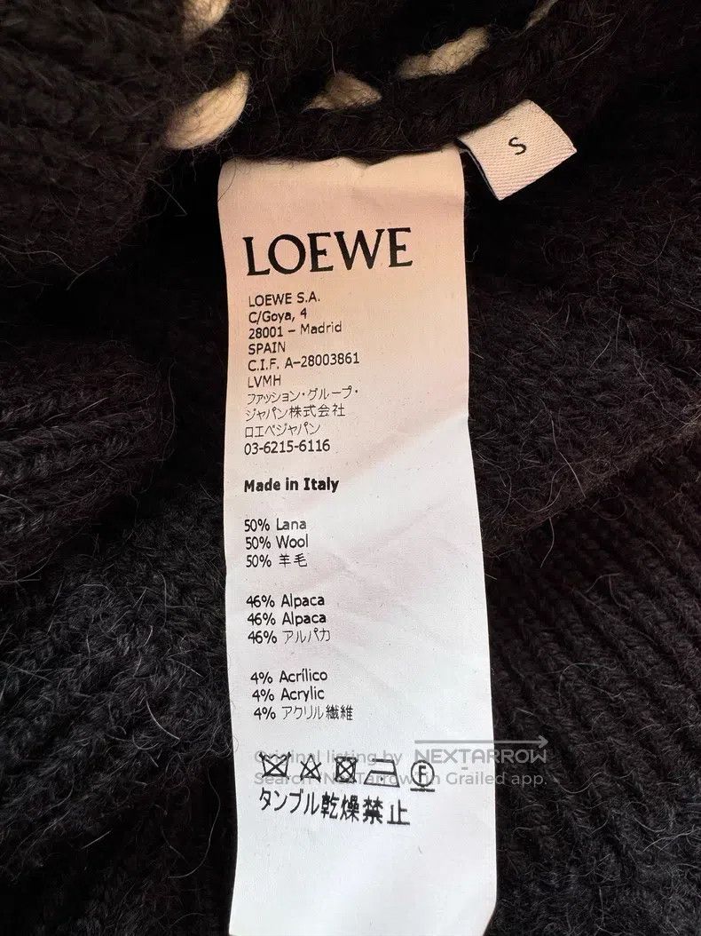 Loewe Loewe Open Front Knit Wool Sweater, 50% Wool + 46% Alpaca, Size S / US 4 / IT 40 - 5 Thumbnail