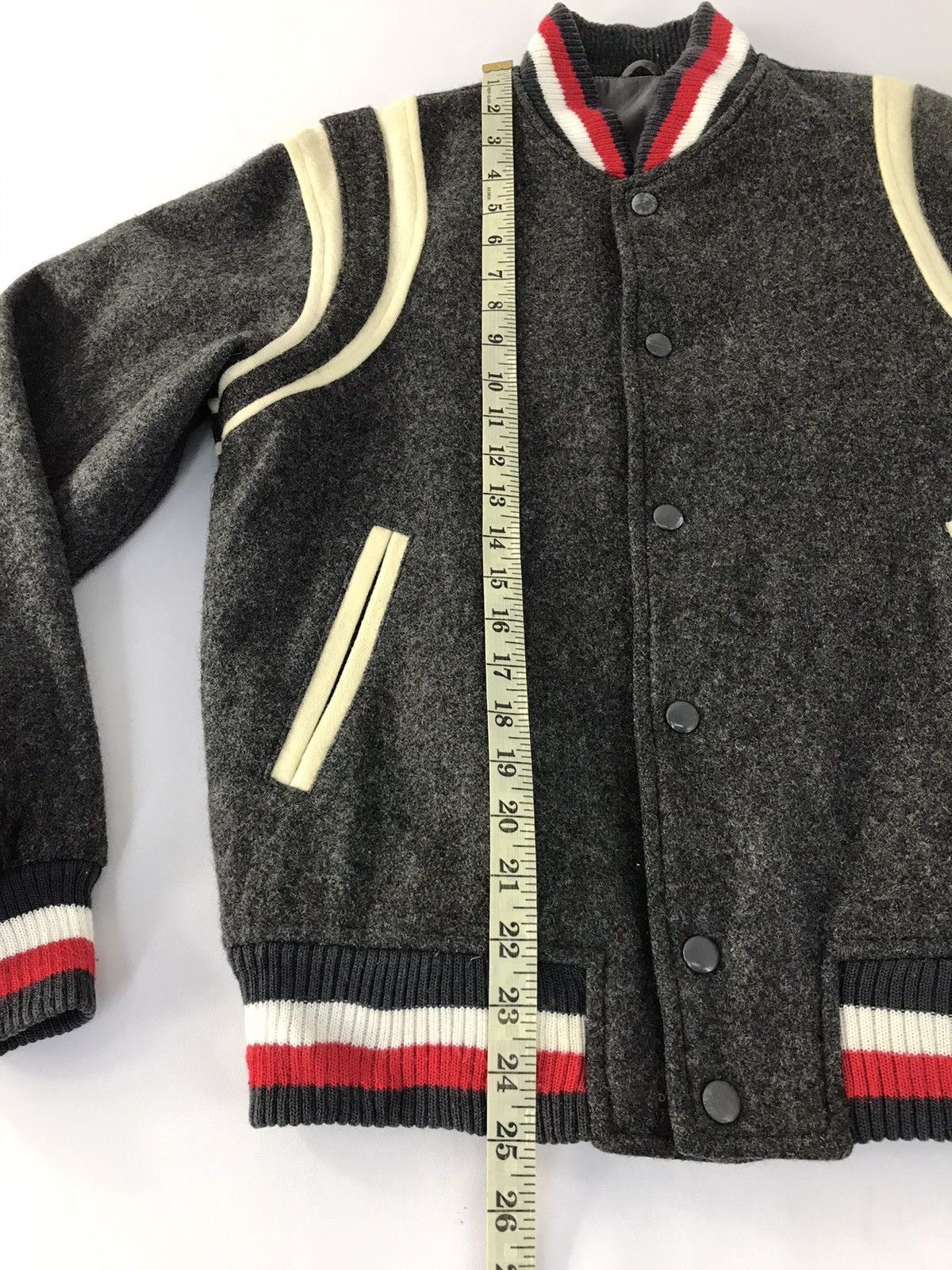 Japanese Brand × Vintage Vintage japanese Brand Varsity Jacket Snap Button Up Size US M / EU 48-50 / 2 - 13 Thumbnail