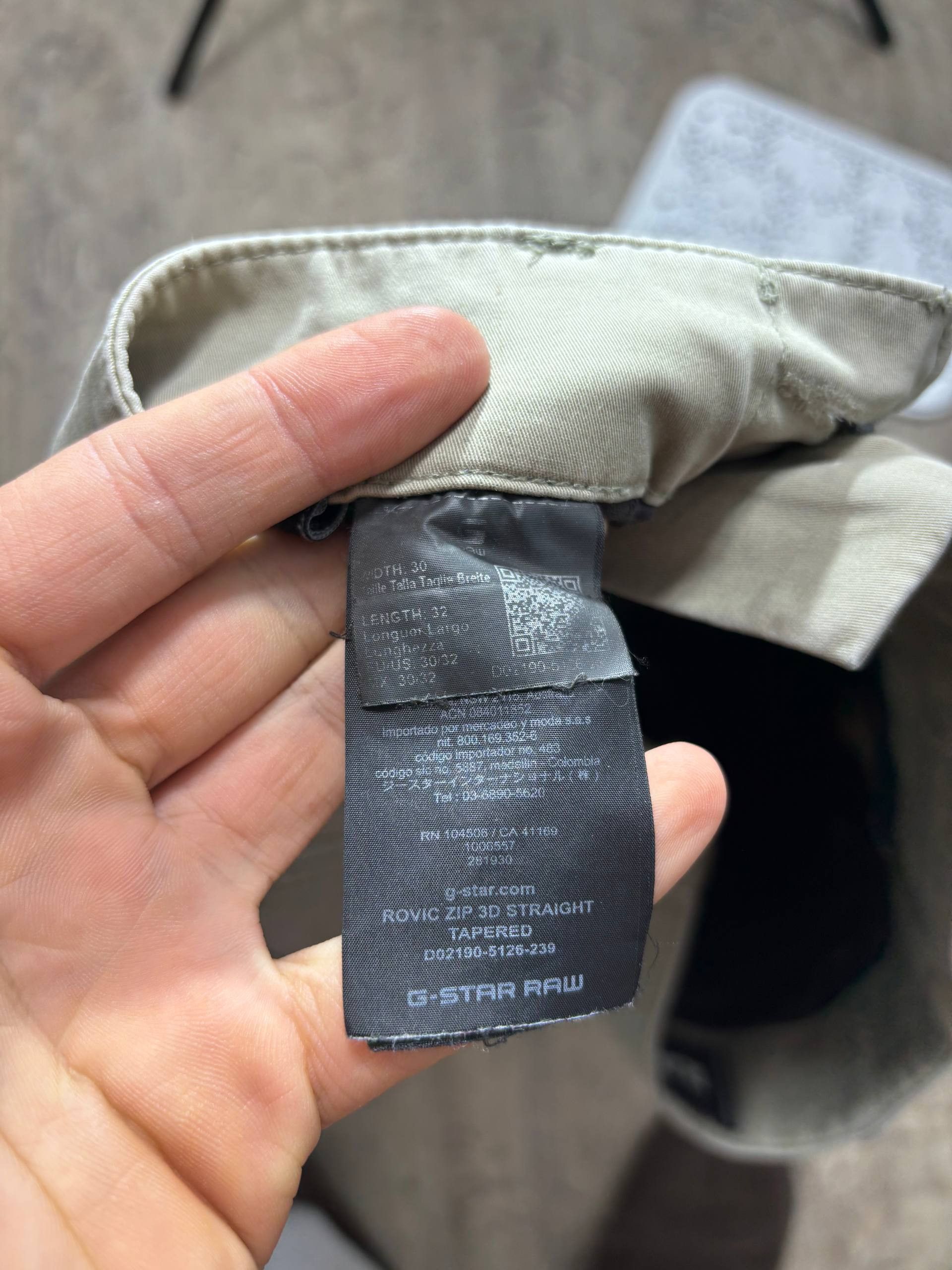 G-Star G-Star RAW Rovic Zip 3D Straight Tapered Cargo Pants Trouser Size US 30 / EU 46 - 11 Thumbnail