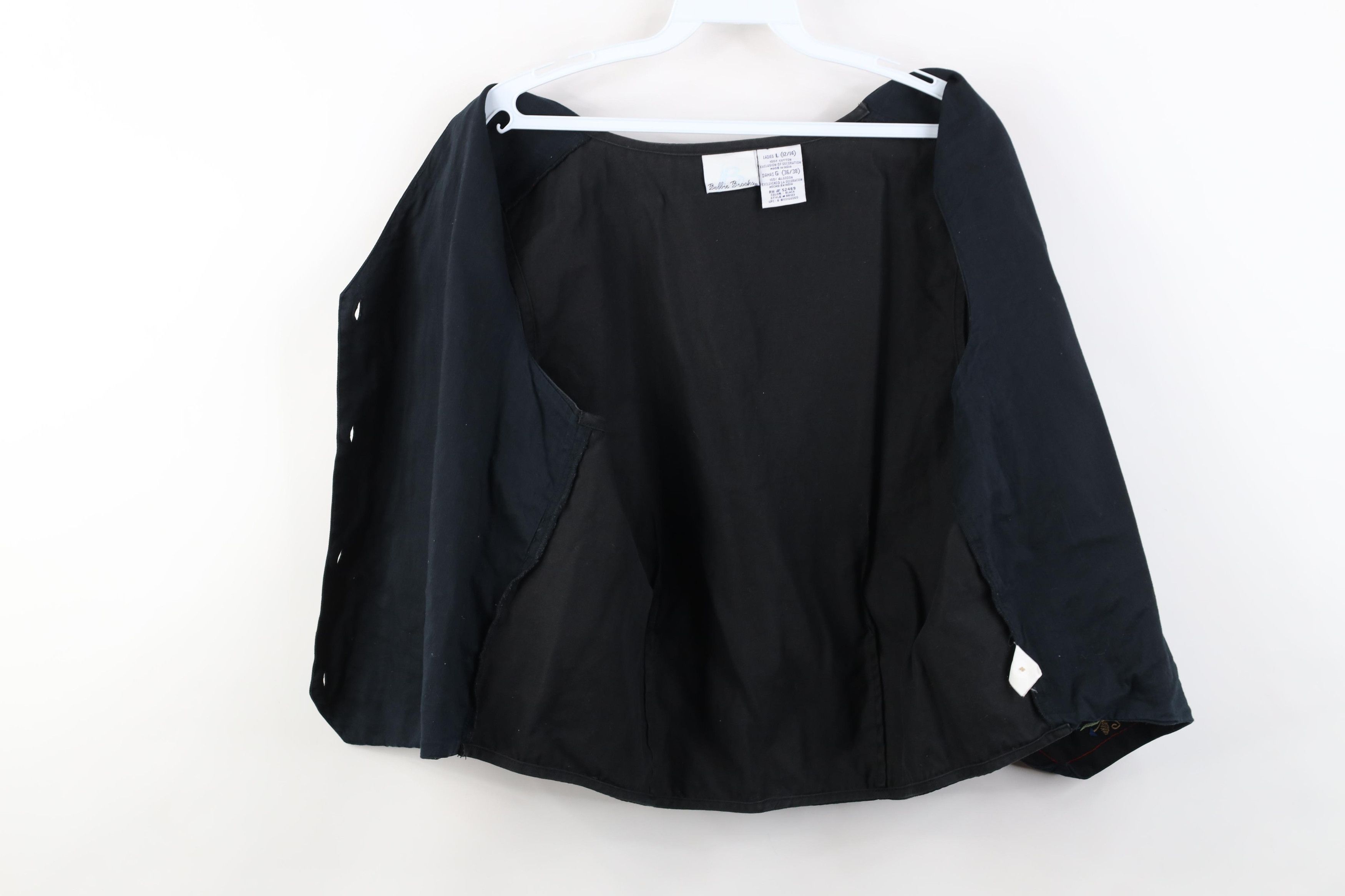 Vintage Vintage 90s Streetwear Flower Tie Back Vest Jacket Size US L / EU 52-54 / 3 - 8 Thumbnail