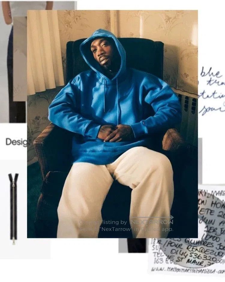 Calvin Klein Blue Oversized Hoodie with Drawstring Hood. Size US XL / EU 56 / 4 - 4 Thumbnail
