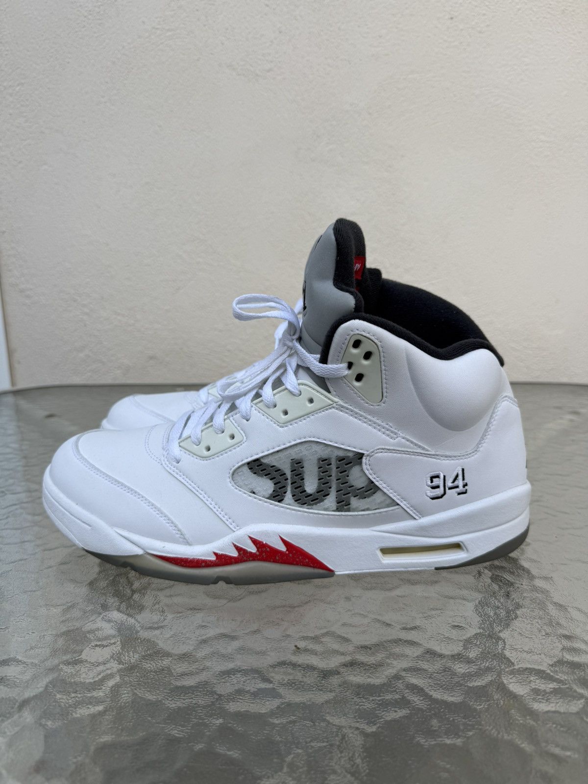 Jordan Brand × Supreme Air Jordan 5 Retro Supreme 94 White Size US 14 / EU 47 - 3 Thumbnail