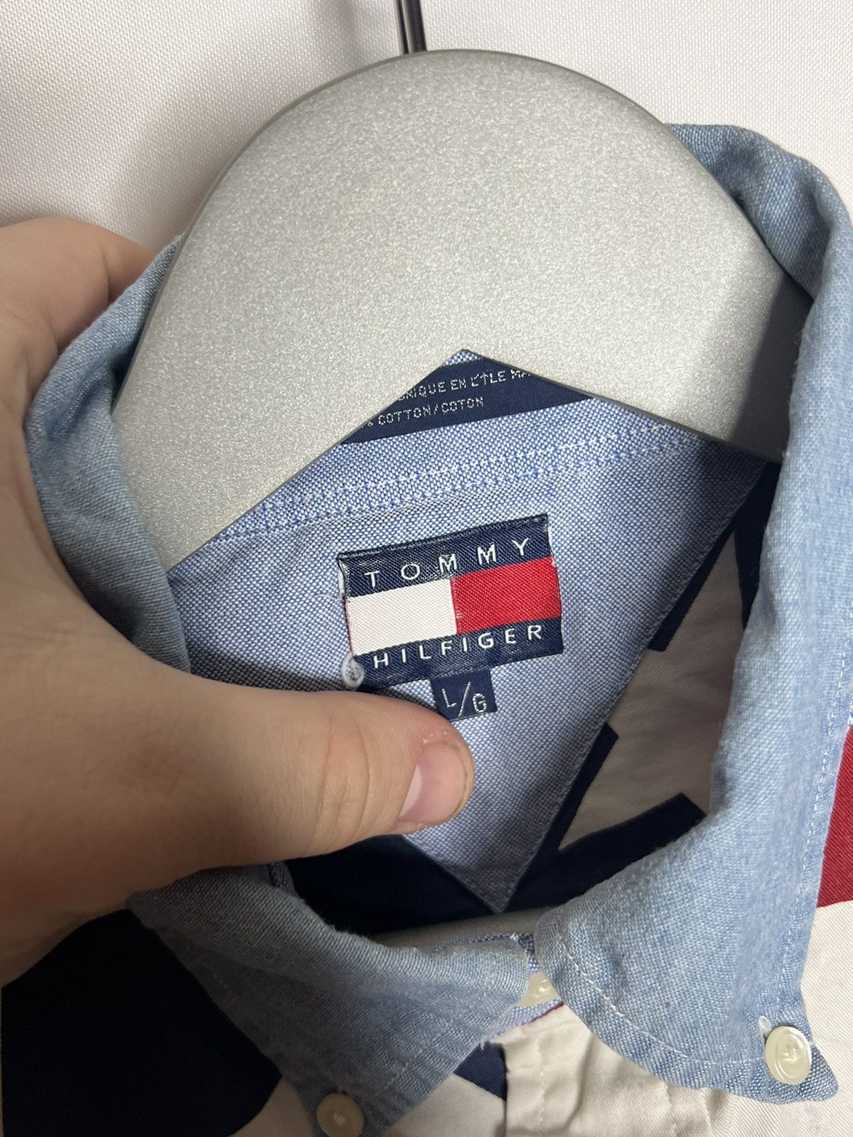Designer Vintage Tommy Hillfiger Designer Luxury Shirt Long Sleeve Size US L / EU 52-54 / 3 - 13 Thumbnail