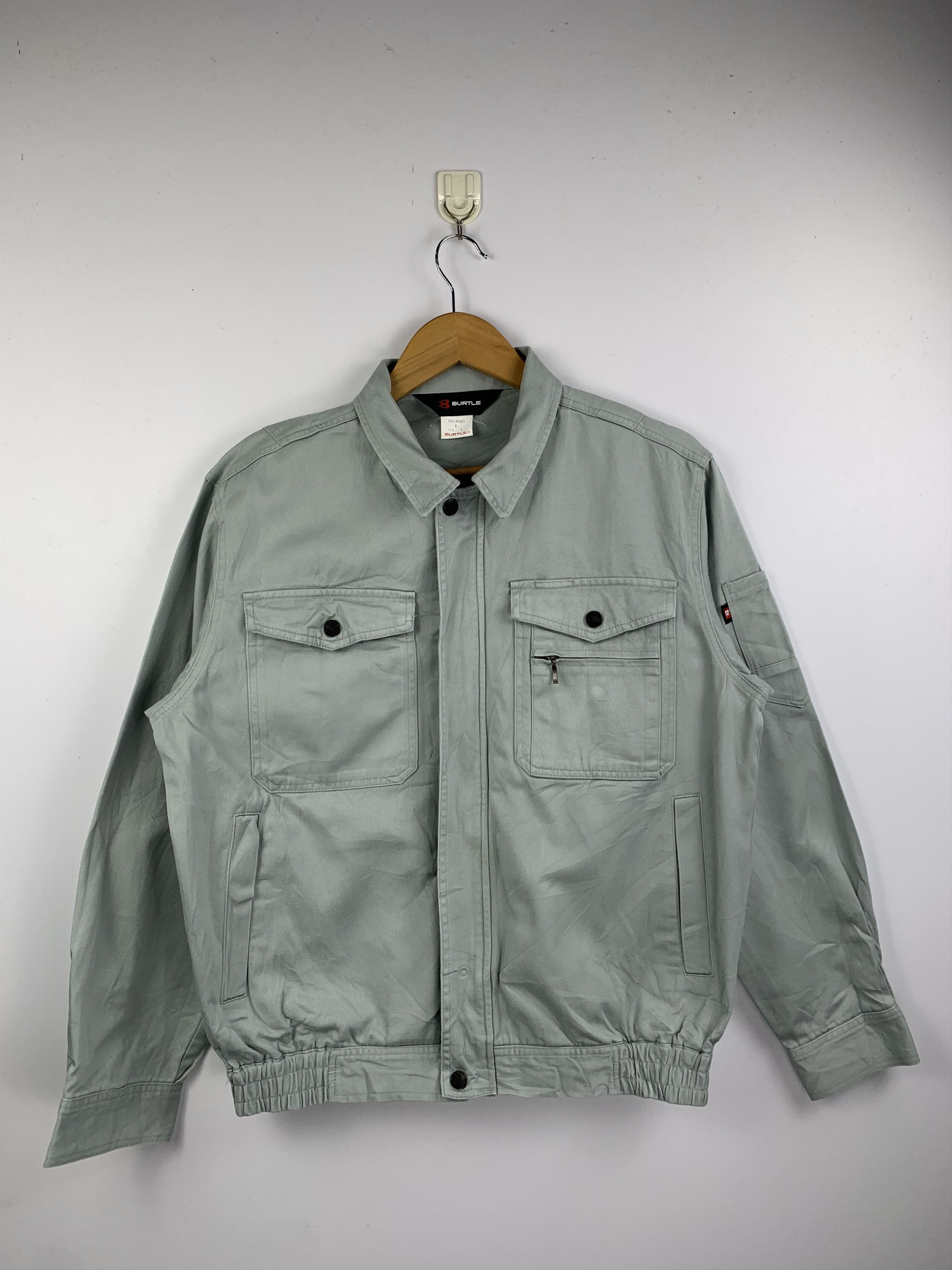 Japanese Brand Vintage Japanese Brand Worker Denim Jacket J1617 Size US L / EU 52-54 / 3 - 1 Thumbnail