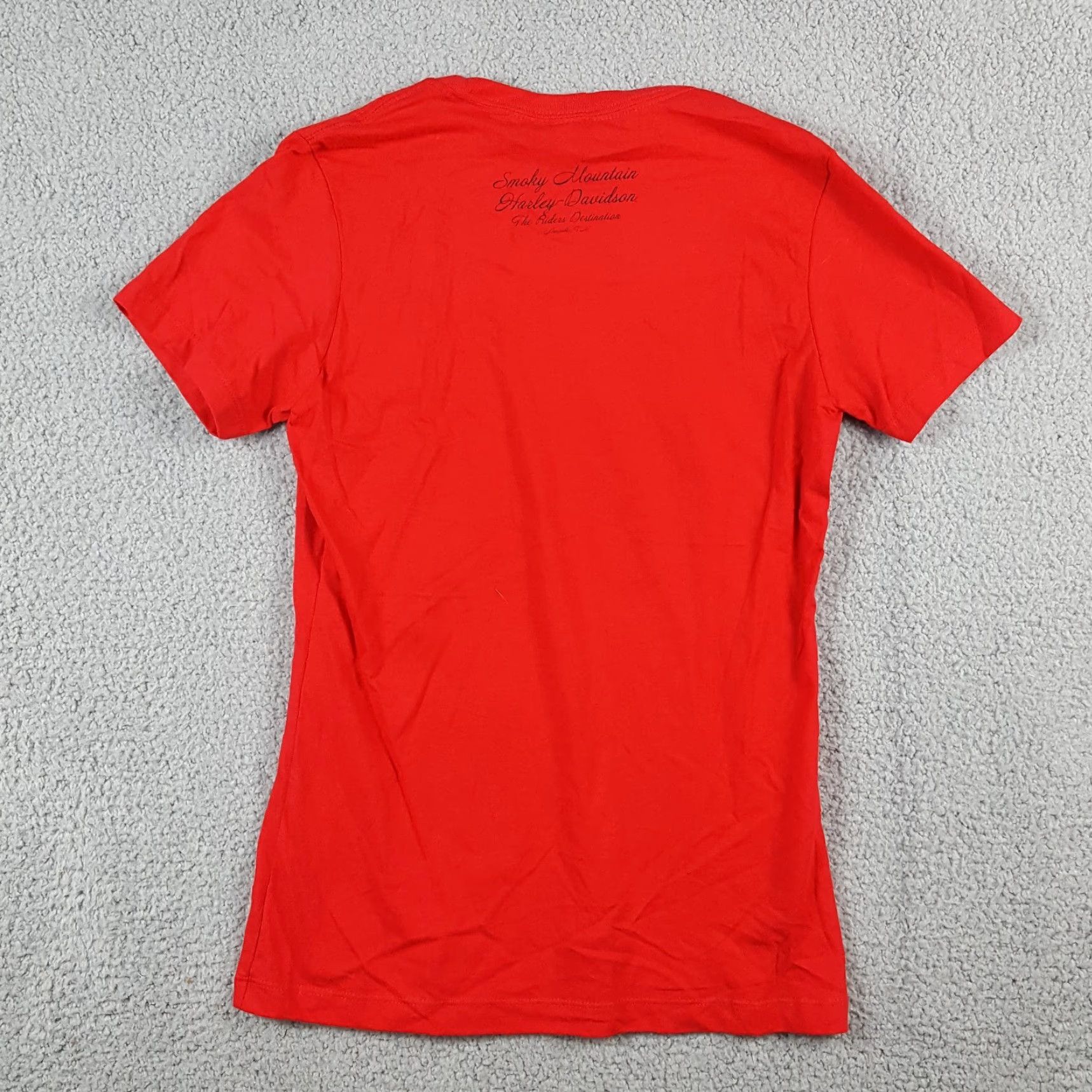Harley Davidson VINTAGE Harley-Davidson Biker Motorcycle T-Shirt Women's Medium Red Retro Crew Neck 90s Classic Grunge Size M / US 6-8 / IT 42-44 - 4 Thumbnail
