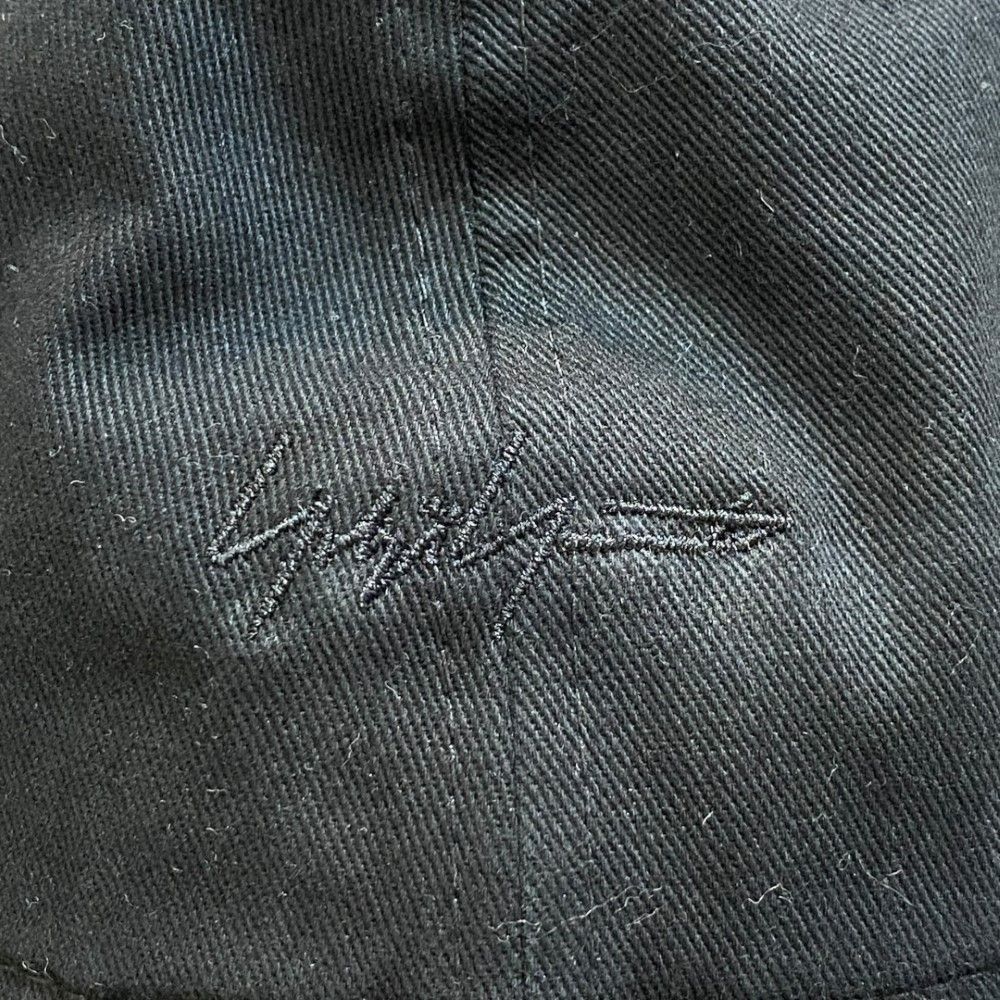 Yohji Yamamoto Pour Homme Embroidered Crow Print Cap Size ONE SIZE - 5 Thumbnail