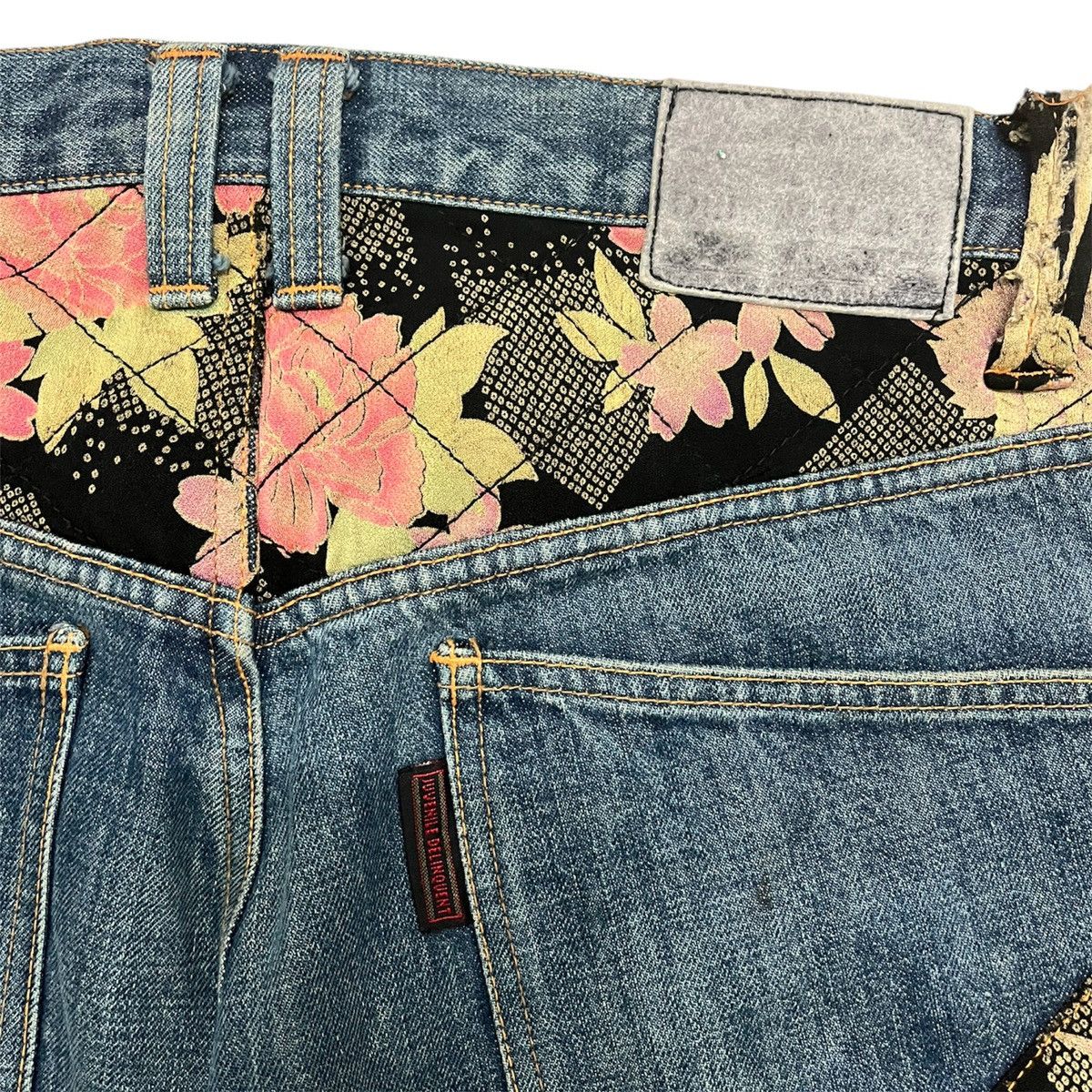 Dissizit × Japanese Brand Juvenile Delinquent Distressed Denim Jeans Vintage Size US 34 / EU 50 - 6 Thumbnail
