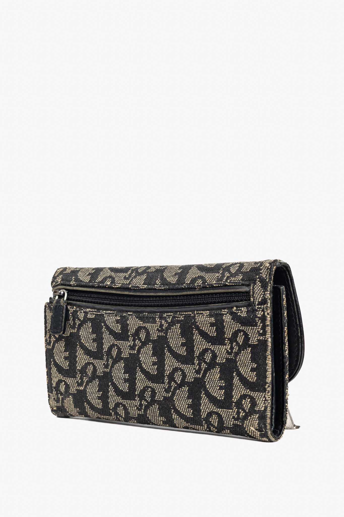 Dior Christian Dior Saddle Noir Logo-Monogram Canvas Wallet Size ONE SIZE - 3 Thumbnail