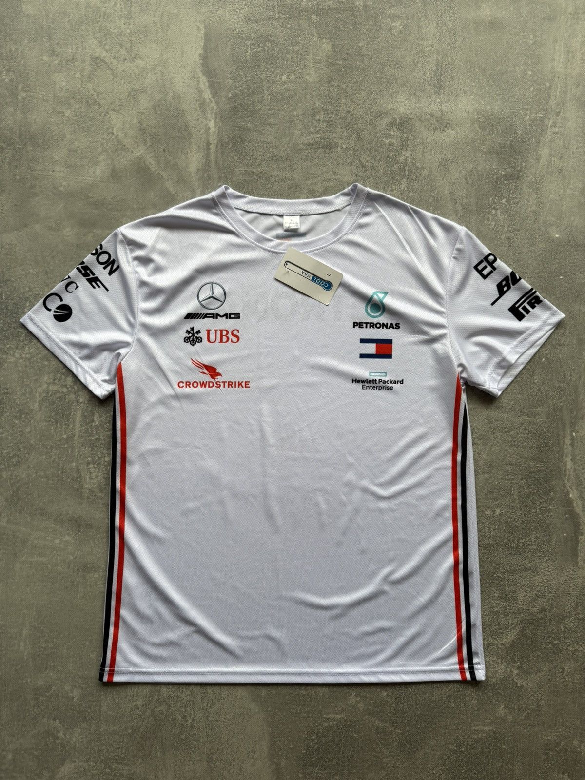 Mercedes-Benz × Vintage VINTAGE MERCEDES BENZ PETRONAS RACING WHITE TEE Size US L / EU 52-54 / 3 - 2 Thumbnail