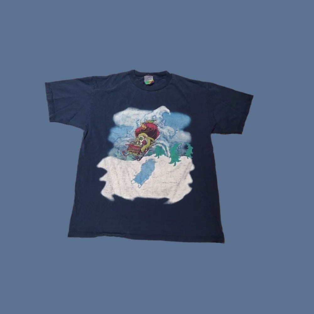 Etro VINTAGE Grinch Cartoon TV Movie Shirt L Men Blue 90s Christmas Santa Jim Carrey Retro Size US L / EU 52-54 / 3 - 1 Thumbnail