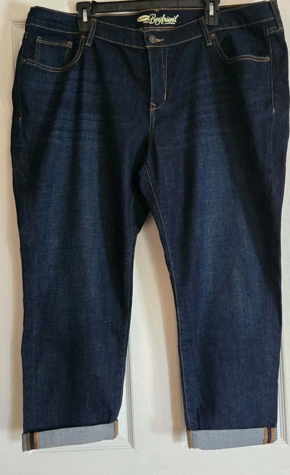 Old Navy Old Navy The Boyfriend Blue Jeans 18 Cropped Capri Length D Size 40" / US 18 - 2 Thumbnail