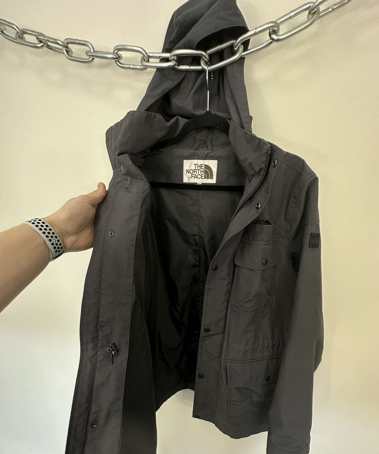The North Face Vintage The North Face Men's Brown Tag Hooded Outdoor Jacket Size US XL / EU 56 / 4 - 9 Thumbnail