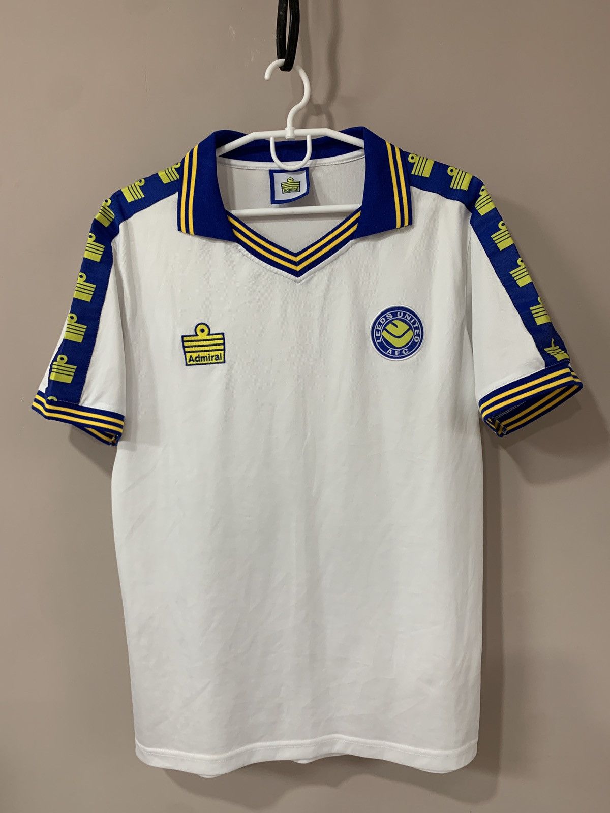 Vintage Leeds United Home Football Shirt Admiral Retro Soccer Jersey Size US L / EU 52-54 / 3 - 1 Thumbnail