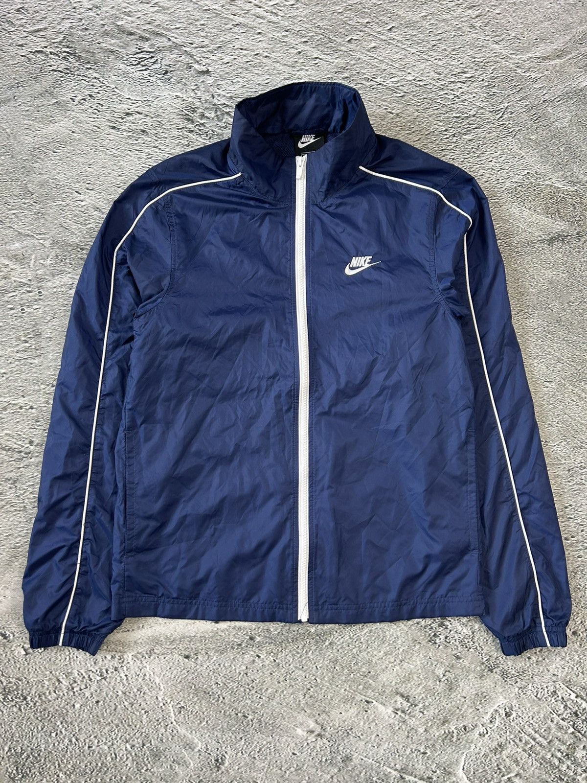 Nike × Vintage Nike track suit vintage navy pants windbreaker small logo Size US S / EU 44-46 / 1 - 2 Thumbnail