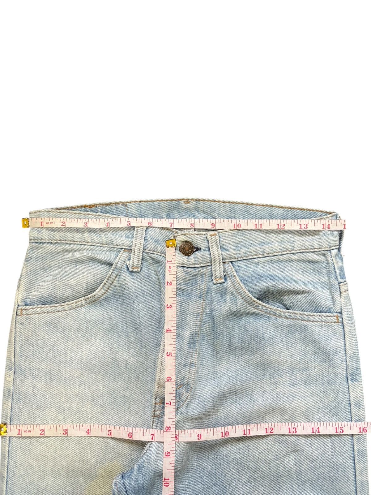 Levi's Vintage 80s Levis Orange Tab Talon Zipper Distress Jeans Size US 28 / EU 44 - 6 Thumbnail