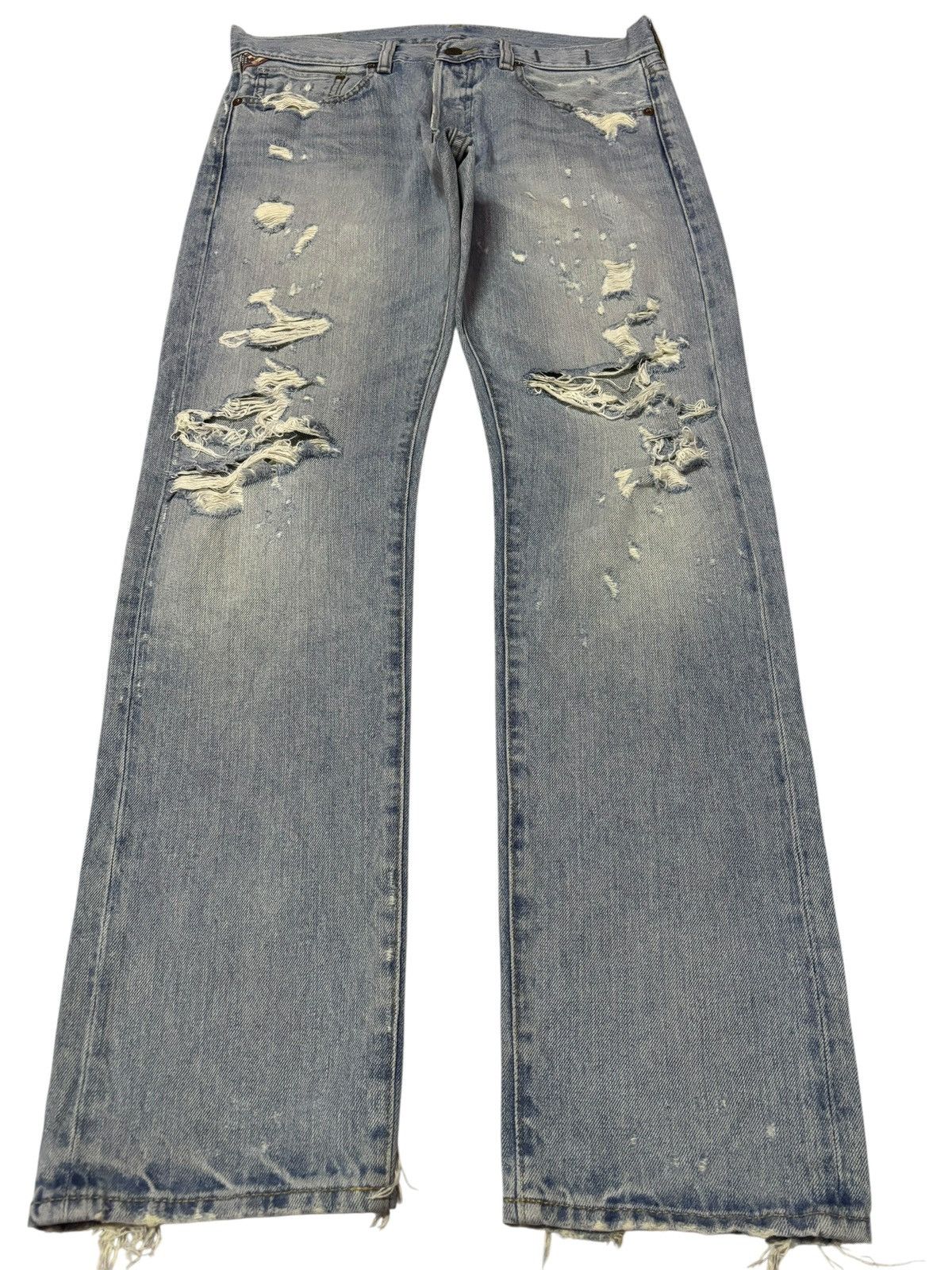 Denim & Supply Ralph Lauren Vtg 90s Ralph Lauren Denim & Supply Distressed Jeans Size US 33 - 1 Thumbnail