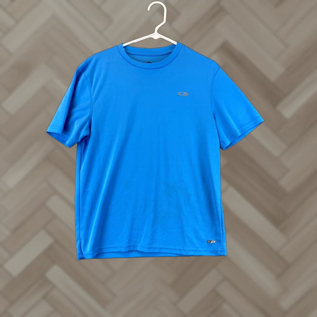 Champion Champion Dri-Fit Mens M Turquoise Short Sleeve Crew Neck Active Shirt 62-24 Size US M / EU 48-50 / 2 - 1 Thumbnail