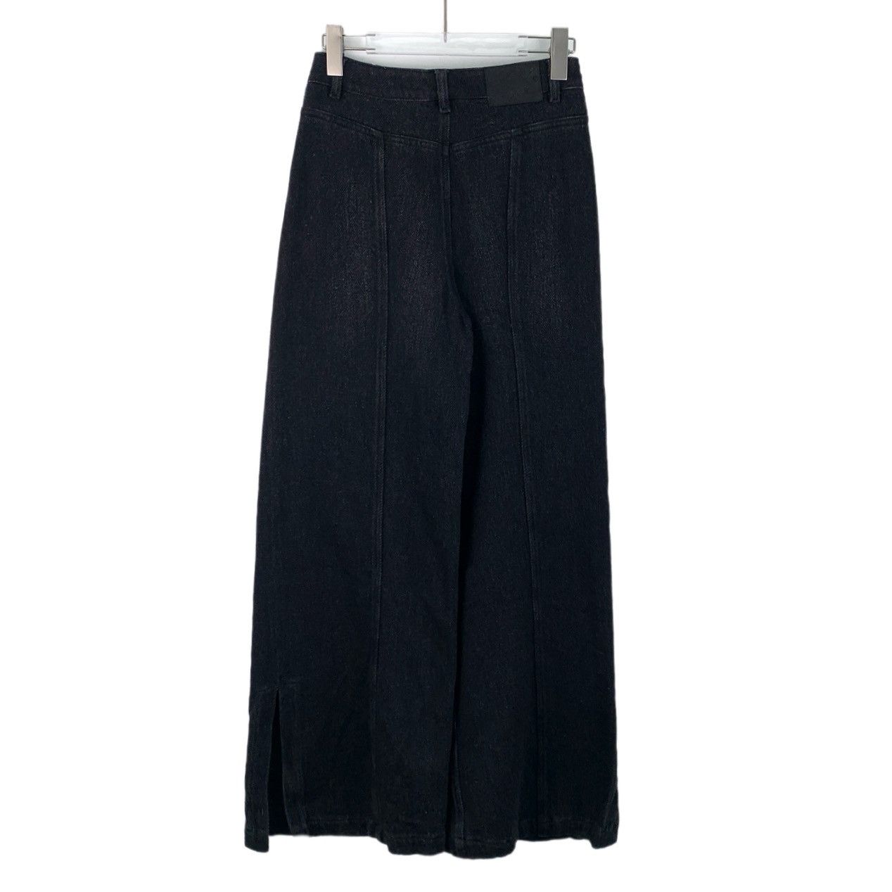 Chanel Chanel Black Logo Emblem Casual Wide-Leg Denim Pants K26WX Size 24" / US 00 / IT 34 - 2 Thumbnail