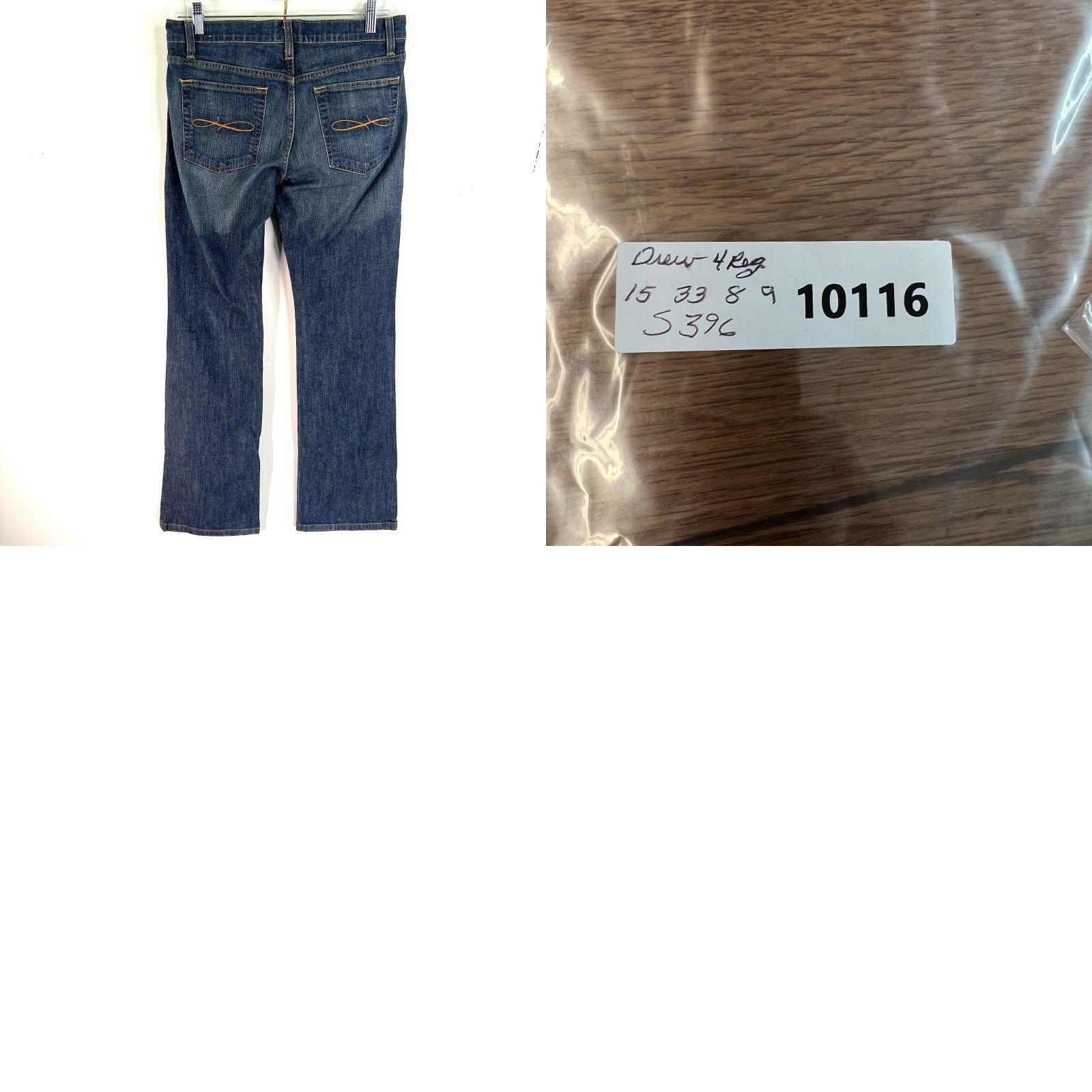 Drew Drew Jeans Denim Straight Leg Women's Size 4 Blue 30X33 Size 27" / US 4 / IT 40 - 8 Thumbnail