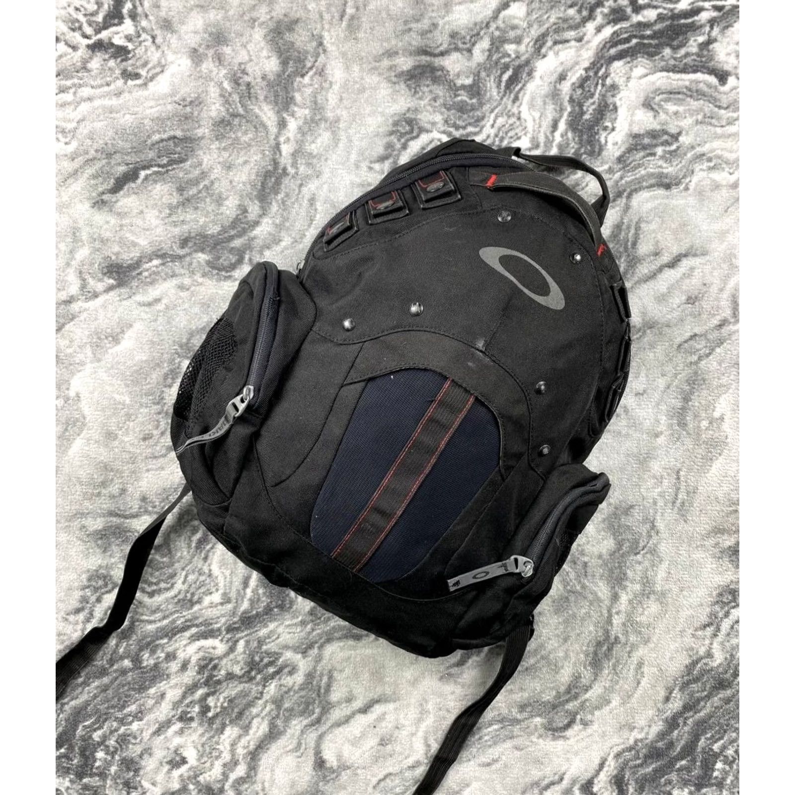 Oakley VINTAGE Oakley Backpack TFG Travel Casual Large Black Mens Nylon Canvas Pockets Zip Size ONE SIZE - 2 Thumbnail