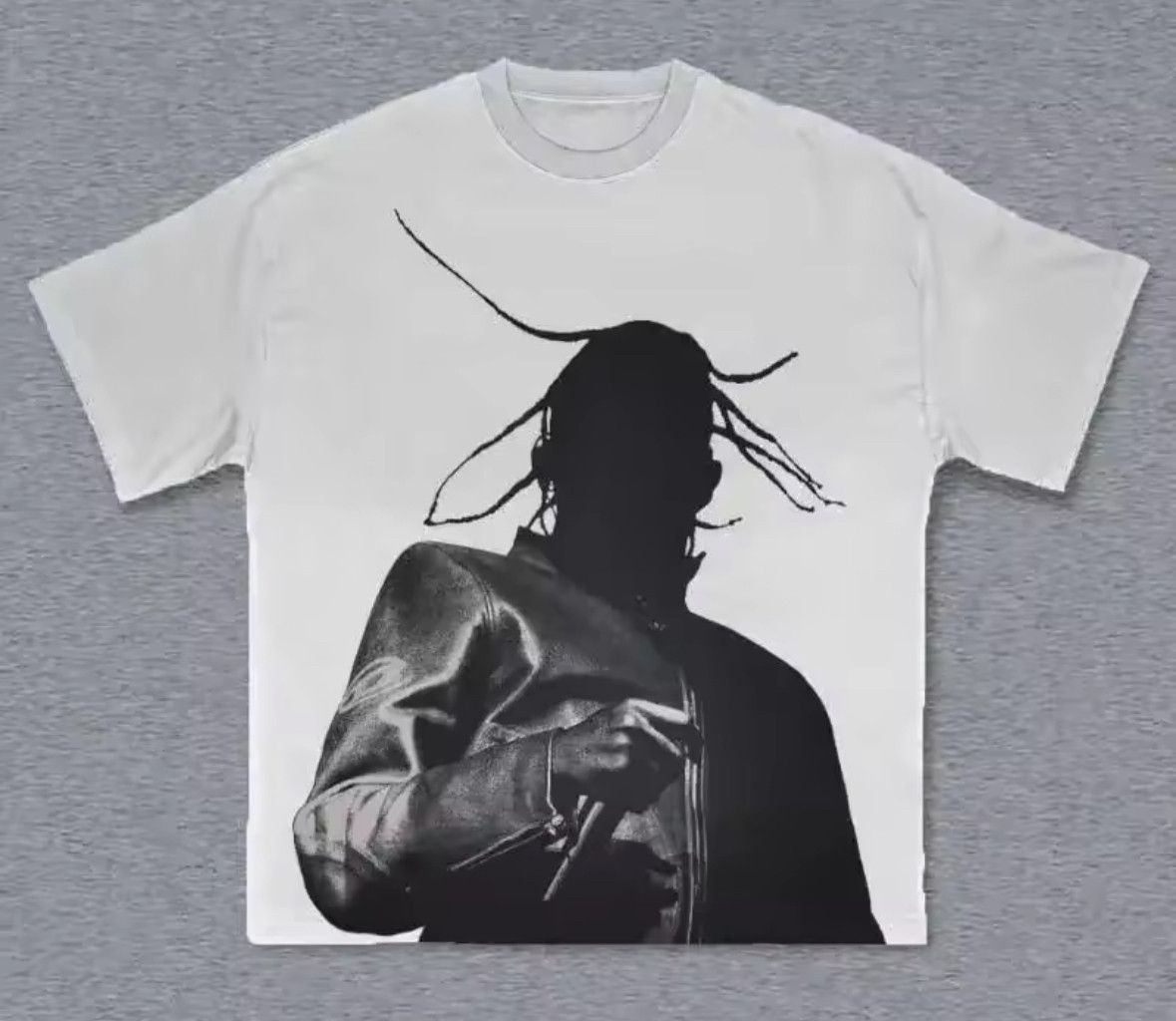 Other Y2K Streetwear Hip Hop Sing Shadow Print White T-Shirt Size US S / EU 44-46 / 1 - 1 Thumbnail