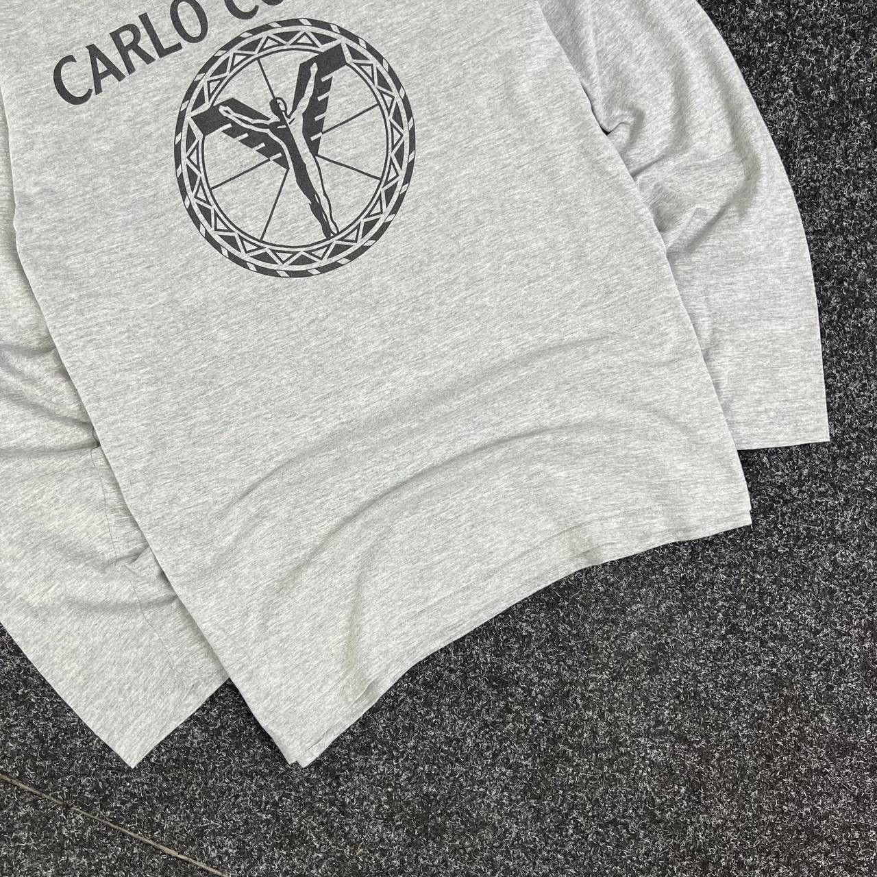 Carlo Colucci Carlo Calucci Vintage Longsleeve Big Logo Luxury Gray Size US XL / EU 56 / 4 - 5 Thumbnail