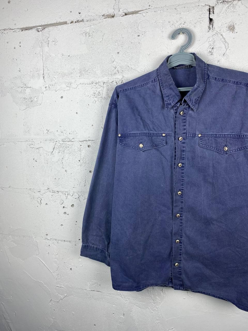 Versace × Vintage Vintage Versace Boxy fit denim pocket shirt Logo Jeans Size US L / EU 52-54 / 3 - 2 Thumbnail