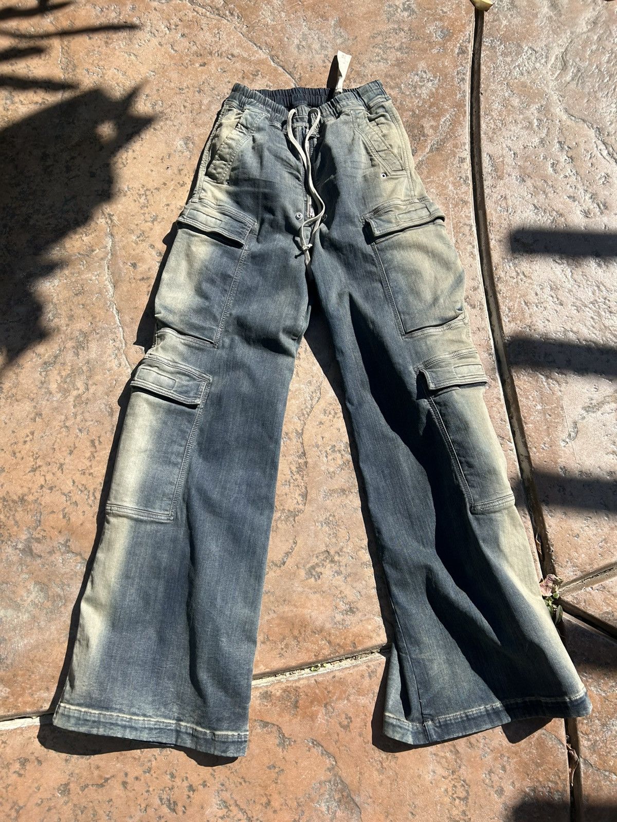 Rick Owens Drkshdw Rick owen drkshdw mineral pearl double jumbo cargo bela Size US 28 / EU 44 - 1 Thumbnail