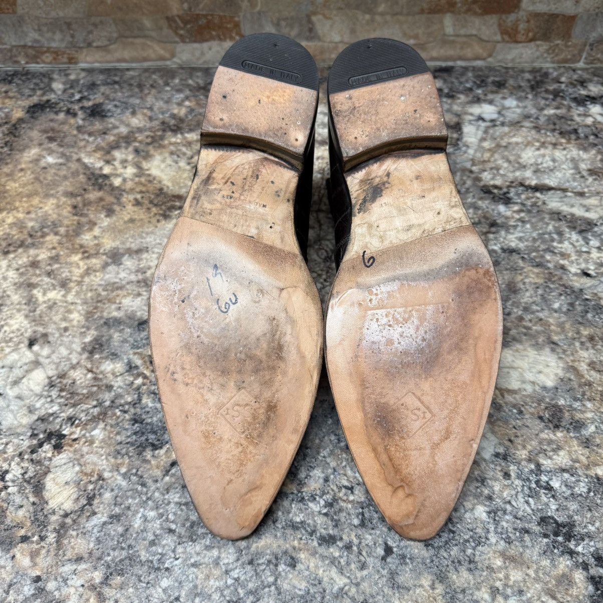 Dolce & Gabbana DOLCE & GABBANA Eel Skin Chelsea Pull On Boots 8069 Sz 8 Size US 8 / EU 41 - 5 Thumbnail