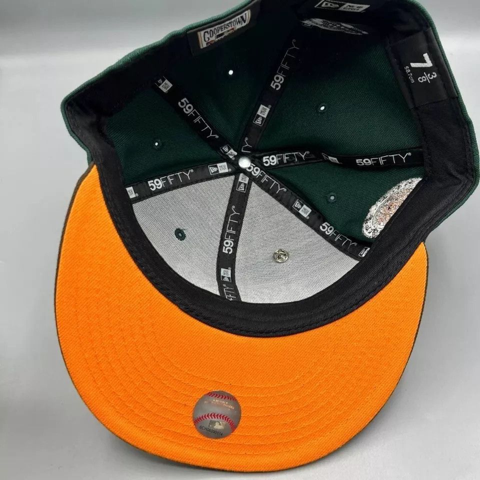 New Era Chicago Cubs Hat Men 7 3/8 Green 59Fifty New Era Fitted Cap Size ONE SIZE - 3 Thumbnail