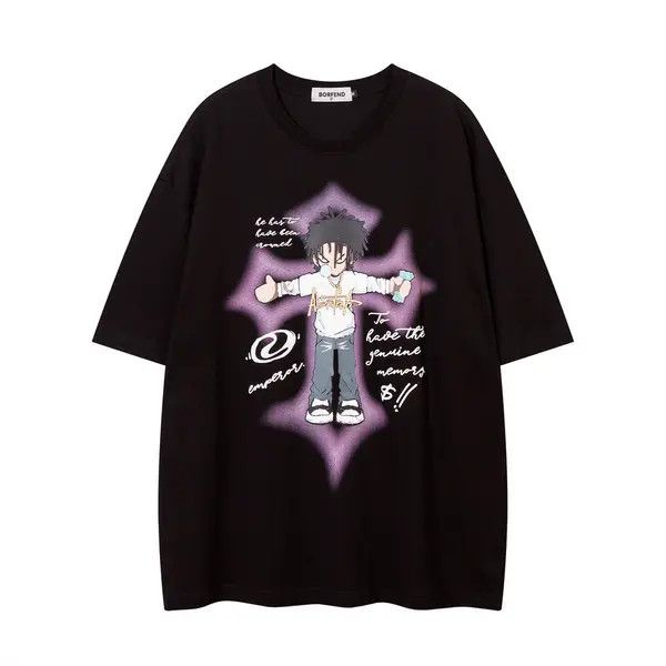 Japanese Brand Koyama x Kato Anime cartoon casual cotton loose tee Size US L / EU 52-54 / 3 - 1 Thumbnail