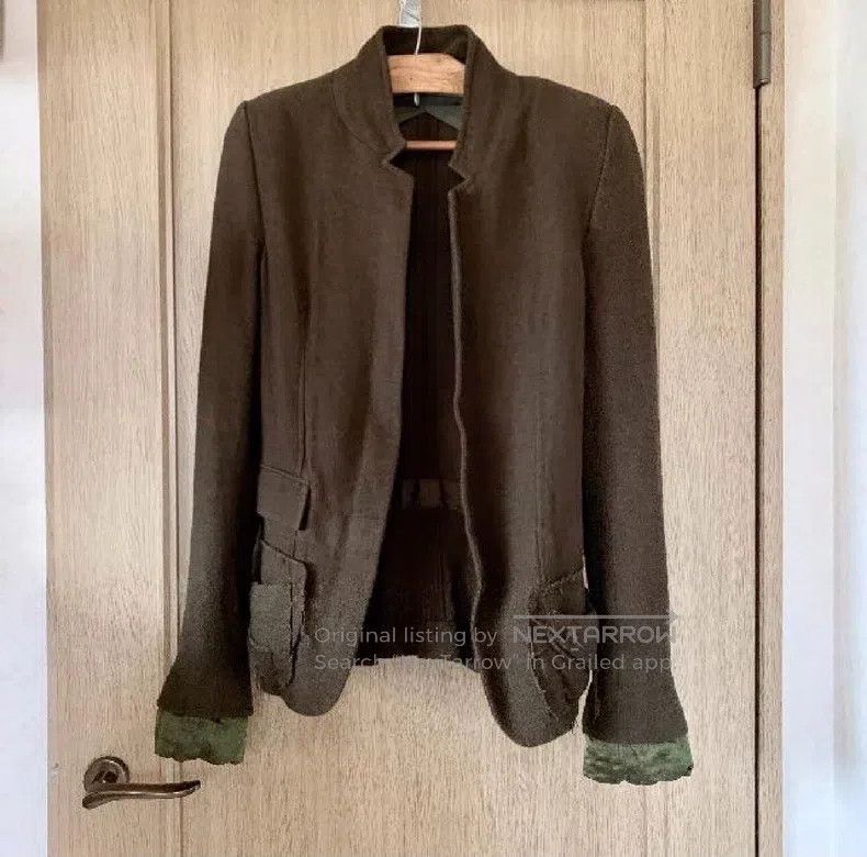 Haider Ackermann Haider Ackermann Distressed Dark Style Jacket Size XXS / US 00 / IT 34 - 3 Thumbnail