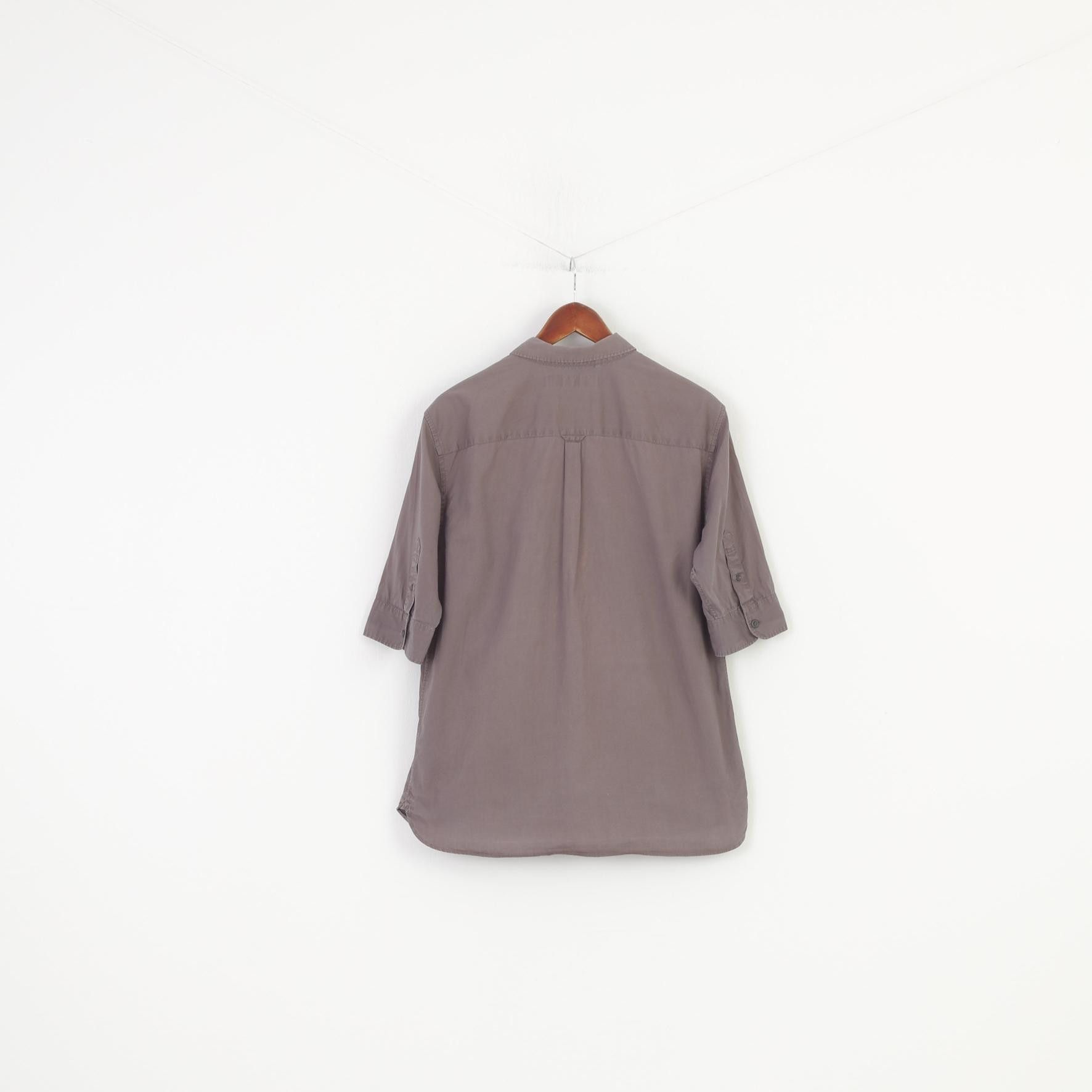 Allsaints Allsaints Men L Casual Shirt Collar Grey Medium Sleeve 10261 Size US L / EU 52-54 / 3 - 8 Thumbnail