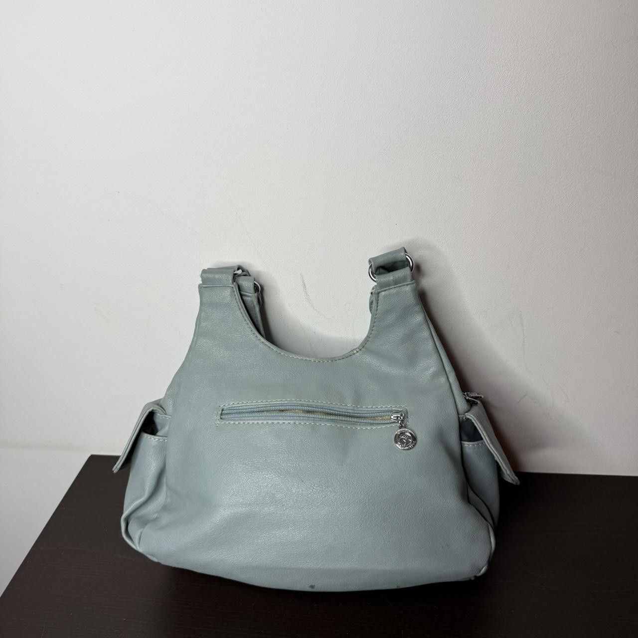 Vintage Vintage Real Leather Bag 2000s y2k Turquoise Womans Size ONE SIZE - 4 Thumbnail