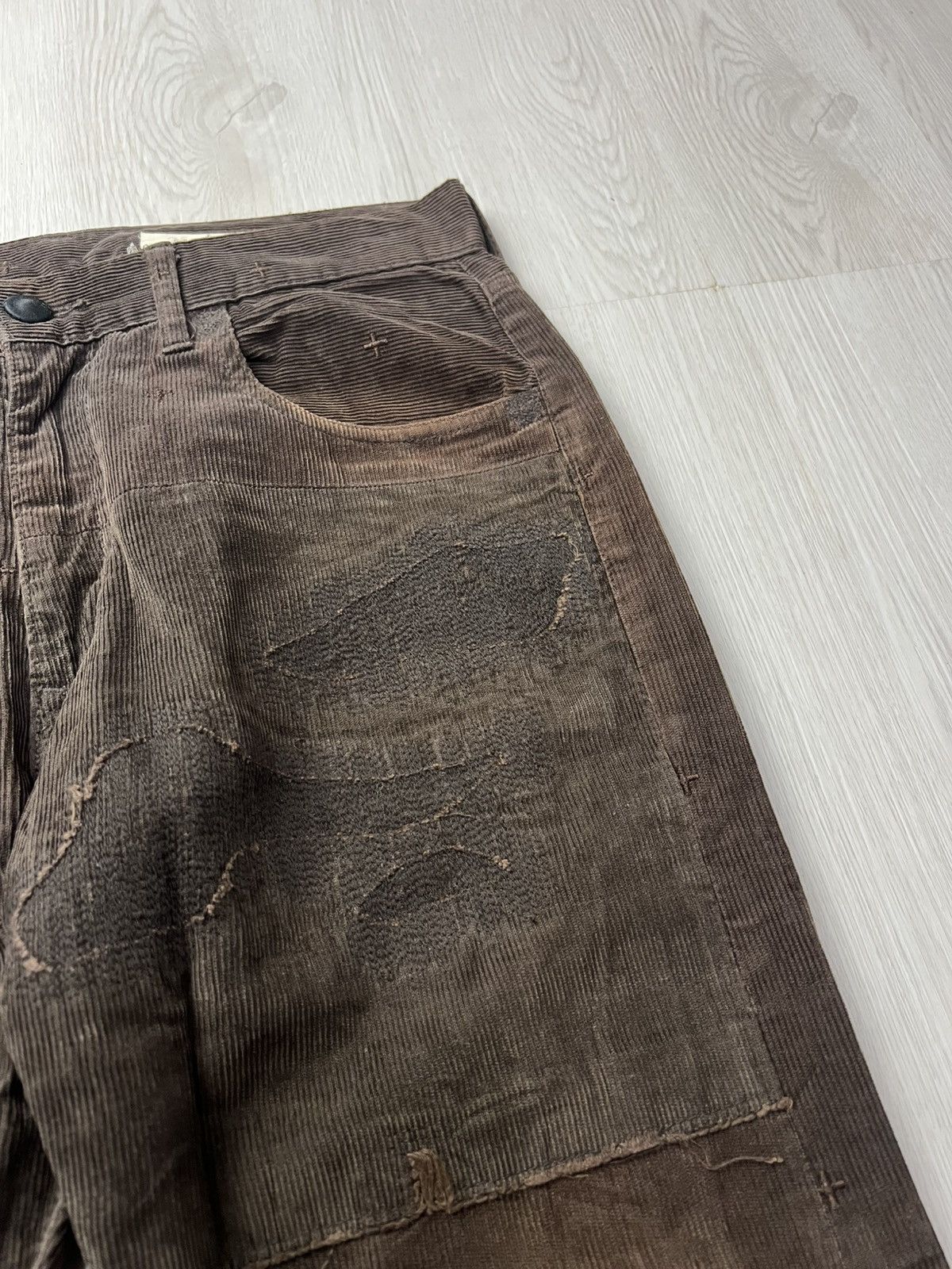 If Six Was Nine Nada Not Nada Rebirth To Tabura Rasa Leather Pocket Pants Size US 31 - 6 Thumbnail