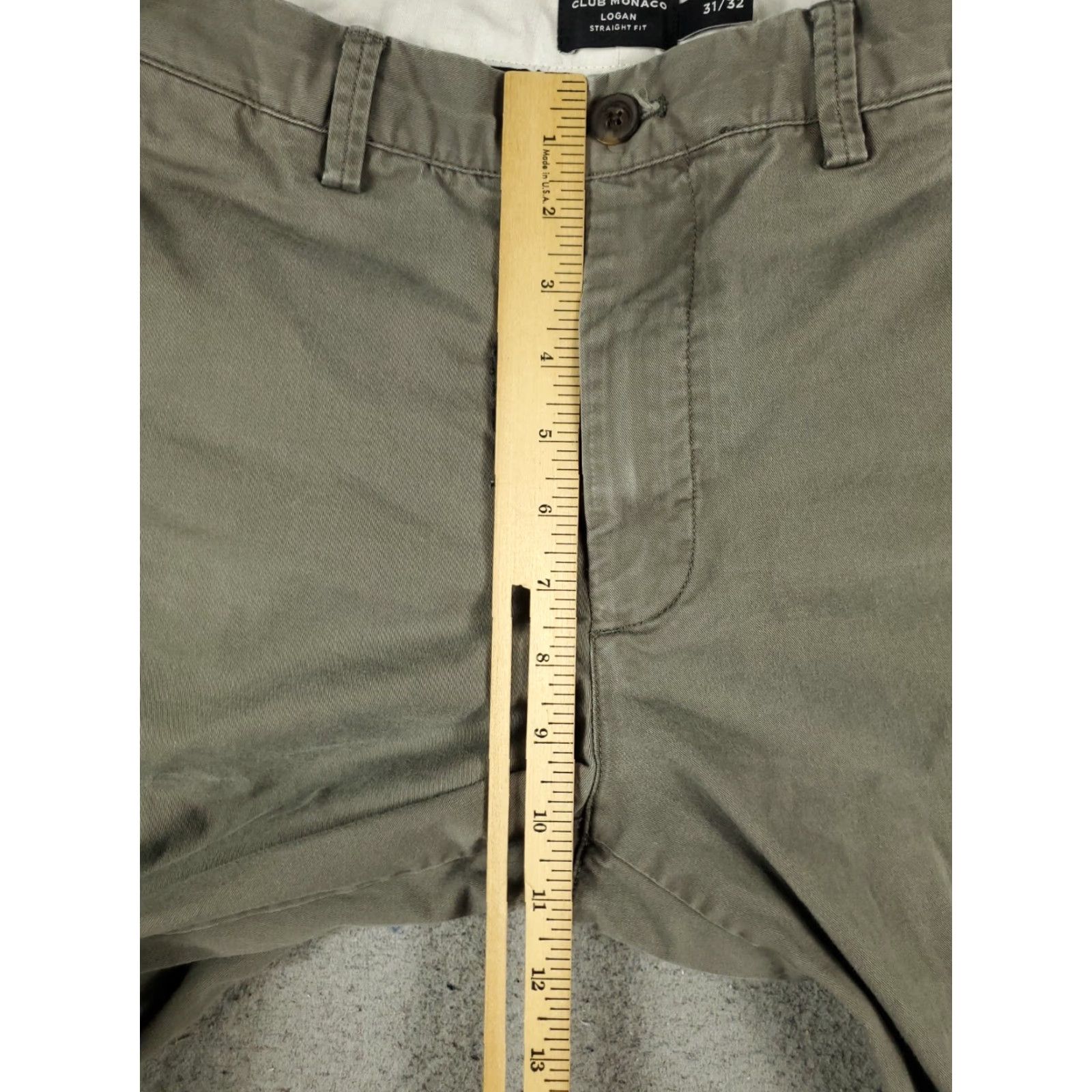 Club Monaco Club Monaco Chino Pants Mens 31x30 Gray Flat Front Straight Leg Trousers Size US 31 - 3 Thumbnail