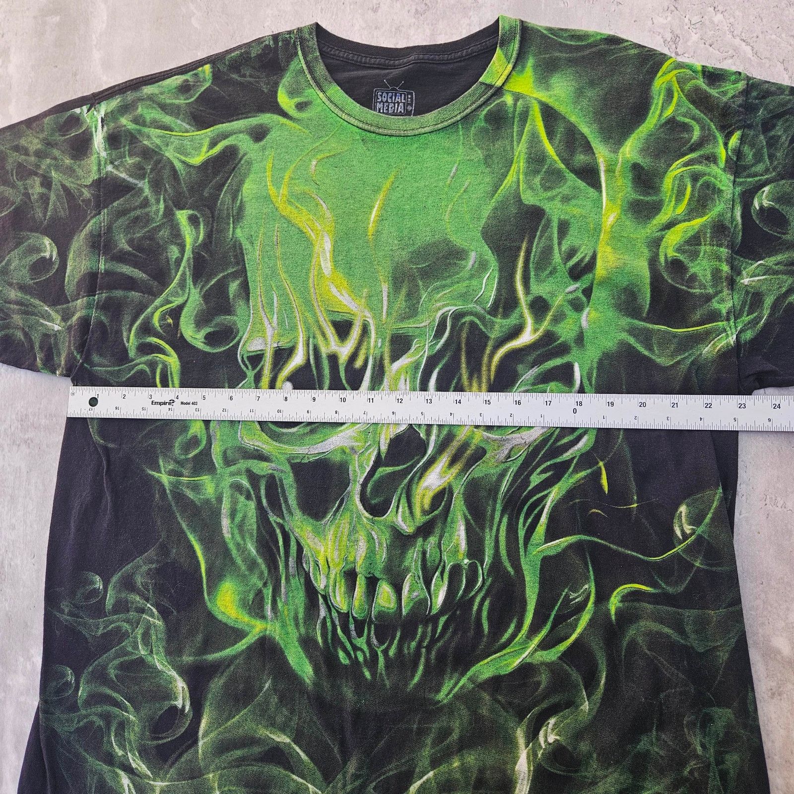 & Other Stories Y2K Skull on Fire AOP Men's XXL Size US XL / EU 56 / 4 - 5 Thumbnail