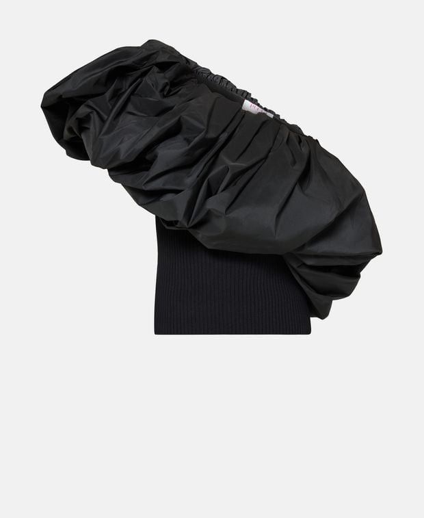 One Shoulder Top in Black, Women's (Size Xs)